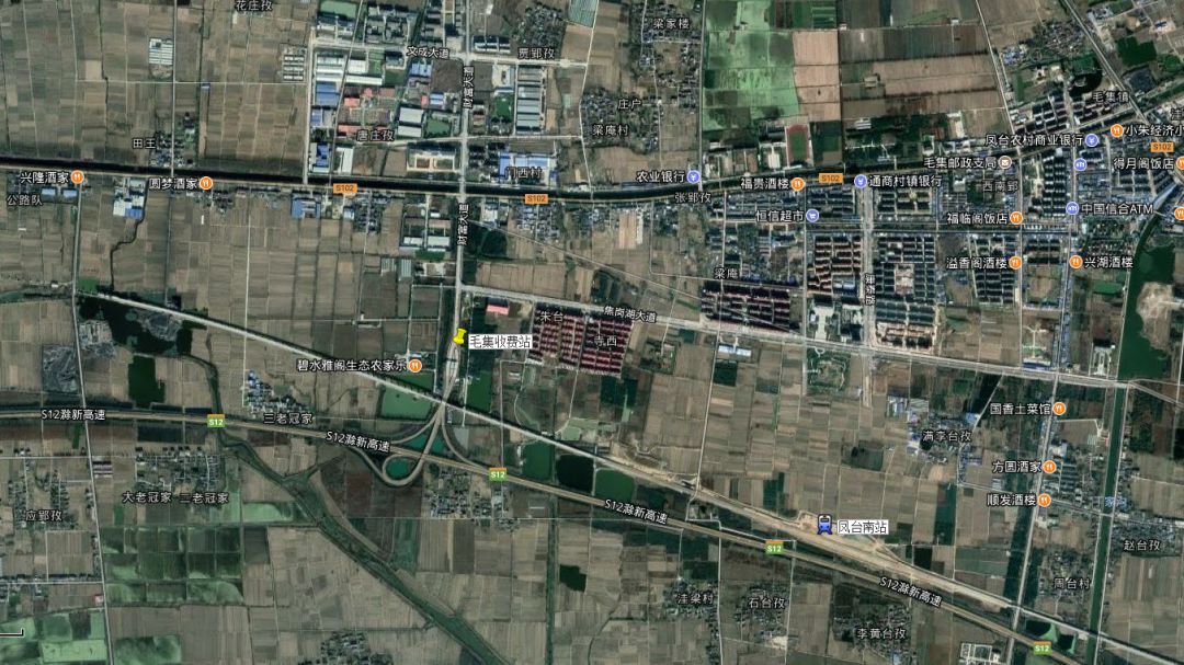 商合杭高速铁路淮南南站、凤台南站及寿县站具体位置曝光(图8) 郑合高铁和商杭高铁_商杭高铁 凤台_商合杭高铁与宁安高铁