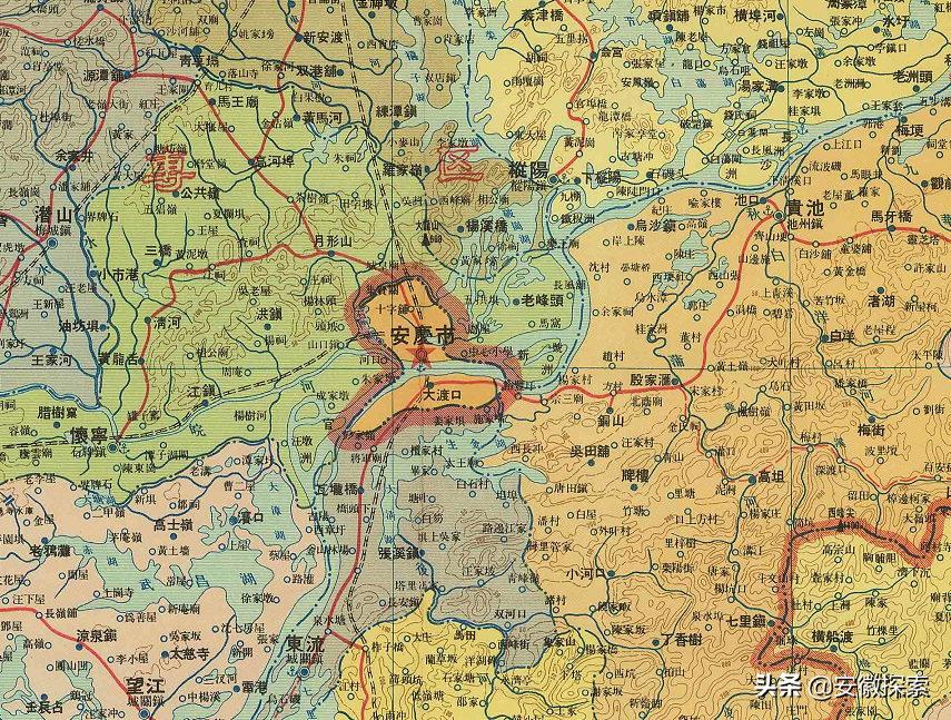 1958年的安徽地图,哪个地方变化最大?(图3) 凤台县乡镇排名_凤台县乡镇地图_凤台县县城卫星地图