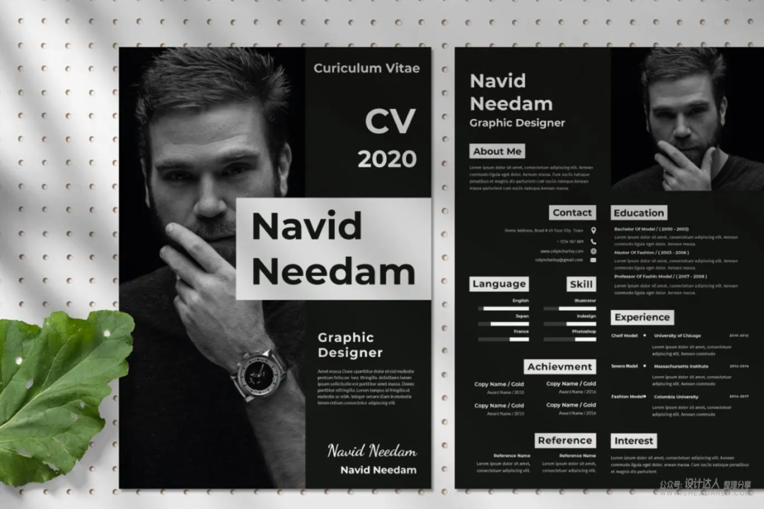 排版时尚的个人简历模板,多种格式请收藏好(图4) 普通简历表格_简历表一般用什么格式_简历表格怎么写