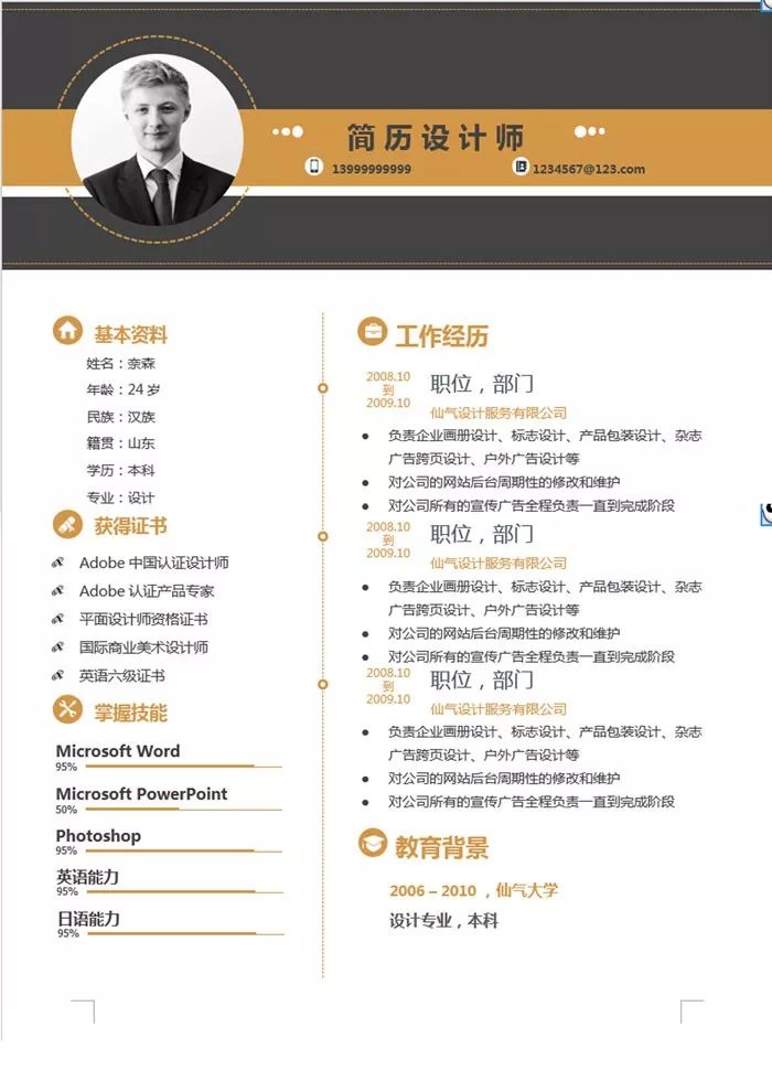 简历设计与排版是潜在雇主会注意到的第一件事(图11) 如何制作简历模板设计_简历模板设计师_设计简历模板