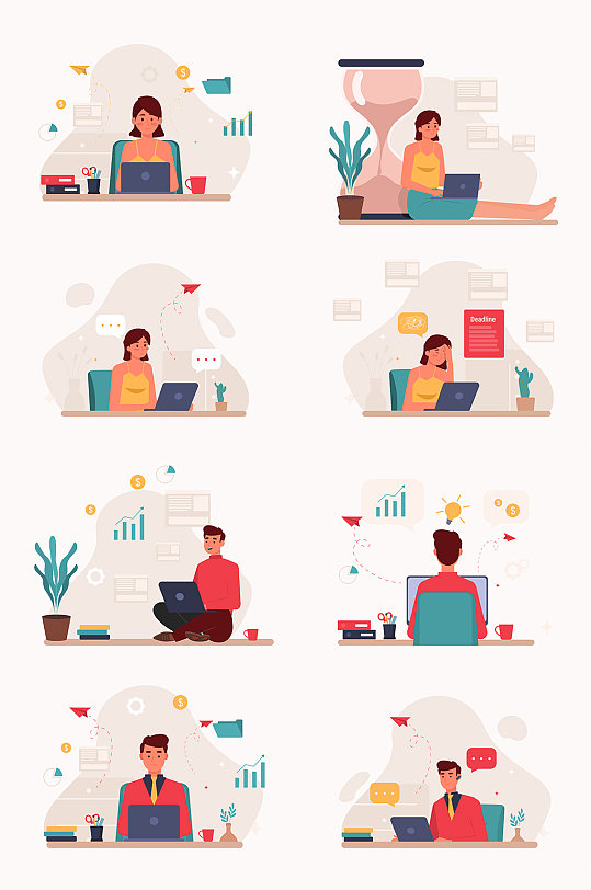 职场动画头像_职场故事动画_我想看职场动漫